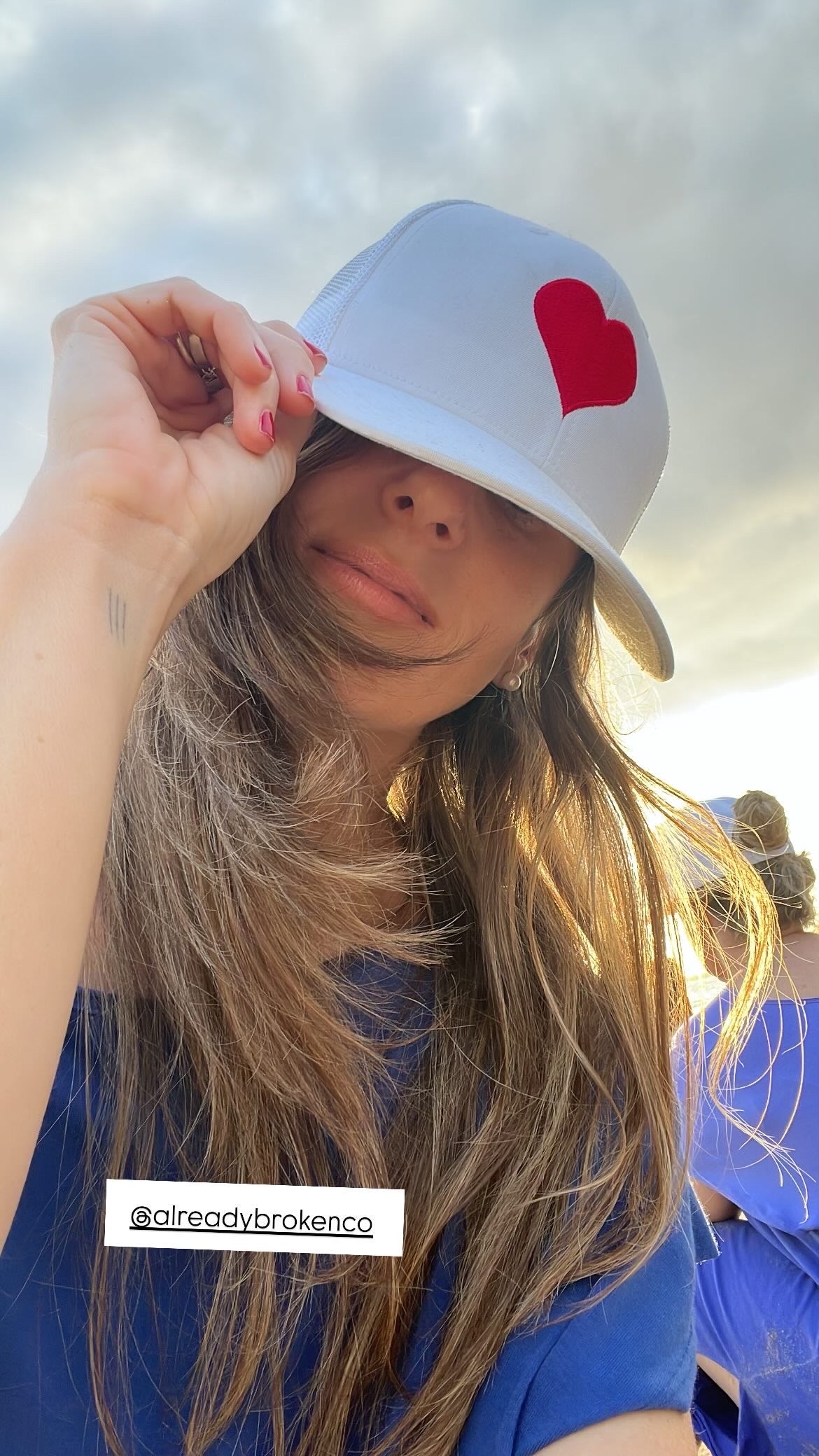 Already Broken Co Signature Heart Hat